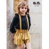 Jose Varon Invierno Conjunto niña Negro y Mostaza