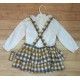 Coco Acqua Invierno Conjunto bebé niña Pichi Cuadros