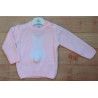 Sardon Invierno Jersey bebé niña Conejito Pompón Rosa