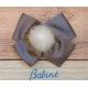 Babiné Invierno Pinza niña Lazo con Pompón