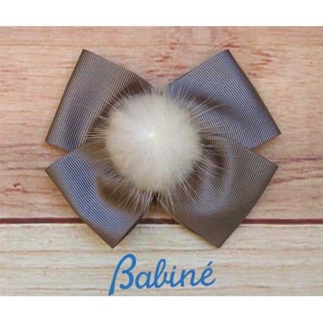 Babiné Winter Girl Pin Tie with Pompom