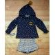 Coco Acqua Invierno Conjunto niña Marino Estrellas