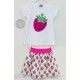 Mon Petit Bonbon Verano Conjunto niña Fresas Falda