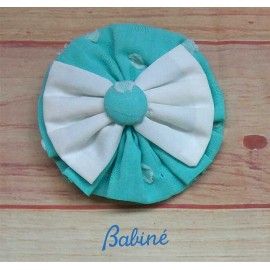 Babiné Verano Rosetón niña Verde Agua y Crudo