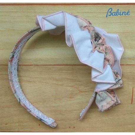 Babiné Verano Diadema niña Fruncido Tazas