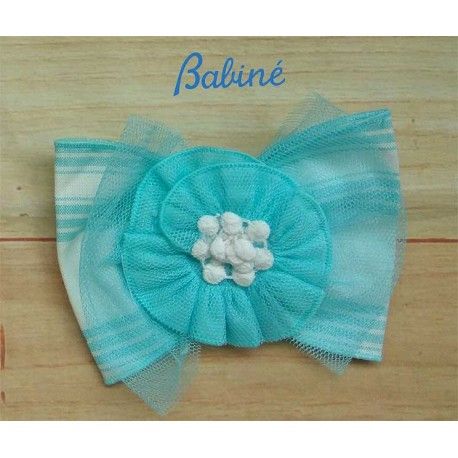 Babiné Verano Pinza niña Tul Turquesa