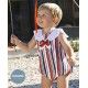 Juliana Summer Baby Boy Romper Nautical with Tie