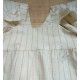 Eve Children Verano Vestido niña Blanco con Rayitas