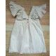 Eve Children Verano Vestido niña Blanco con Rayitas