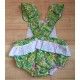 Blanca Valiente Summer Baby Girl Romper Leafs
