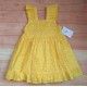 Blanca Valiente Verano Vestido niña Amarillo
