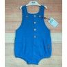 José Varón Summer Baby Boy Romper Electric Blue