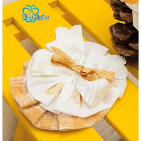 DBB Collection Verano Pinza niña Cuadros Mostaza