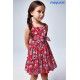 Mayoral Verano Vestido niña Rojo Cachemira