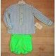 Creaciones Copo Verano Conjunto bebé niño Flúor