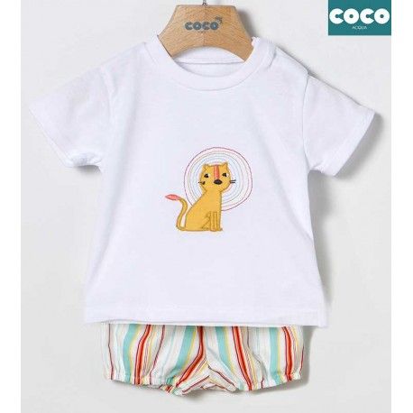 Coco Acqua Summer Baby Boy Set Cat