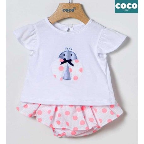Coco Acqua Verano Conjunto bebé niña Mariquita
