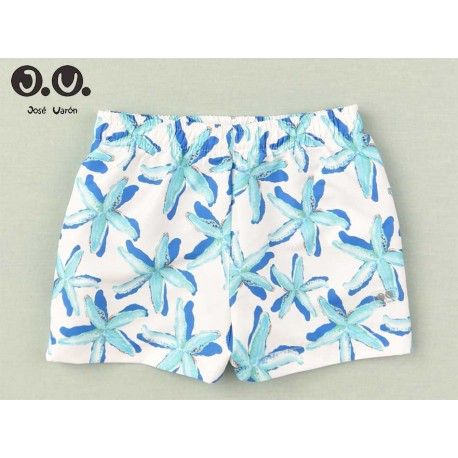 Jose Varon Summer Boy Swim Suit Blue Stars