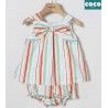 Coco Acqua Verano Vestido bebé niña Rayas Colores