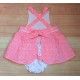 Coco Acqua Summer Baby Girl Coral Dress Romper Spots