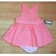 Coco Acqua Verano Vestido Peto bebé niña Coral Topos