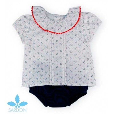 Sardon Verano Conjunto bebé niño Anclas