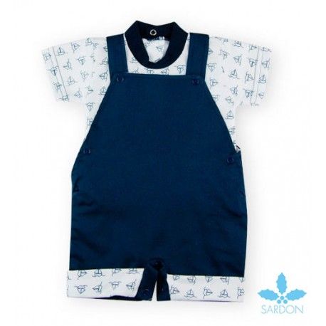 Sardon Summer Baby Boy Set with Romper Boats