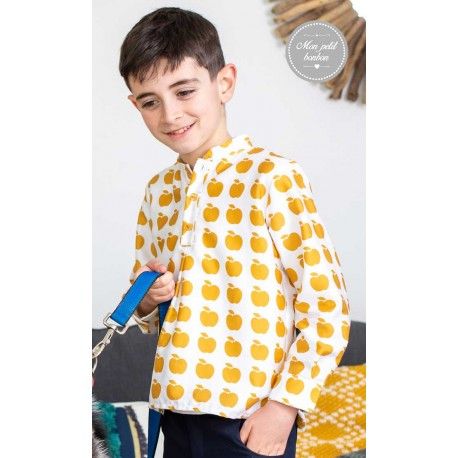 Mon Petit Bonbon Invierno Conjunto bebé niño Manzanas