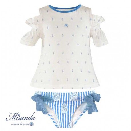 Miranda Verano Conjunto baño niña Gotas