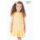 Maalula Summer Girl Dress Ocher and Flowers