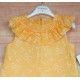 Maalula Verano Vestido niña Mostaza Florecitas