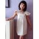 Eve Children Summer Girl Dress White with Small Stripes