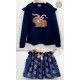 Mon Petit Bonbon Invierno Conjunto niña Conejo Falda