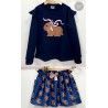 Mon Petit Bonbon Invierno Conjunto niña Conejo Falda