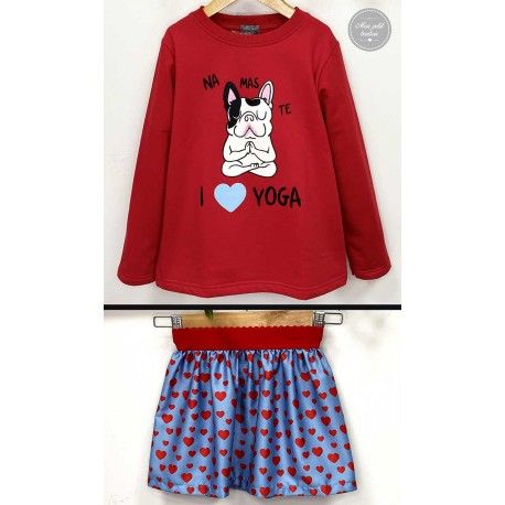 Mon Petit Bonbon Invierno Conjunto niña Namaste Falda