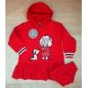 Mon Petit Bonbon Invierno Vestido bebé niña Perro y Niña Rojo