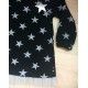 Cocote Winter Girl Black Dress Stars