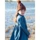 Eve Children Winter Girl Dress Blue Duck Denim