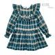 Eve Children Winter Girl Dress Blue Duck Squares