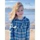 Eve Children Winter Girl Dress Blue Duck Squares