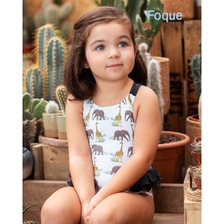Foque Summer Girl Swimsuit Jungle