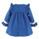 Miranda Invierno Vestido bebé niña Azulón con Lazo