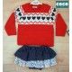 Coco Acqua Invierno Conjunto bebé niña Corazones