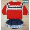 Coco Acqua Winter Baby Girl Set Cores