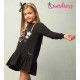 Diverdress Invierno Vestido niña Sky Felpa