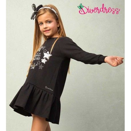 DiverDress Winter Girl Dress Sky