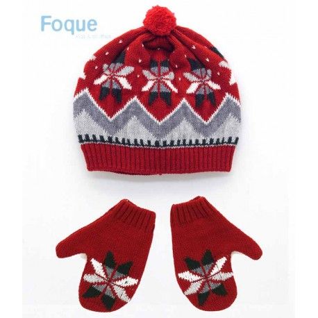 Foque Invierno Gorro y Manoplas bebé niño Poetisa