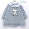 Foque Invierno Vestido bebé niña Celeste Koala