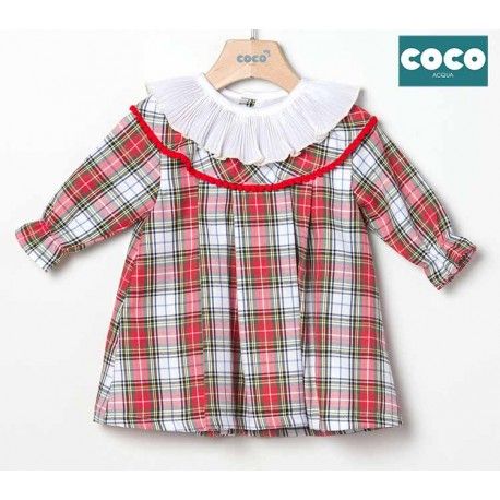 Coco Acqua Winter Baby Girl Dress Plaid