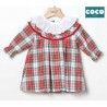Coco Acqua Invierno Vestido bebé niña Tartán